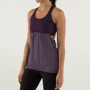 Lululemon Purple 2-In-Run Tank